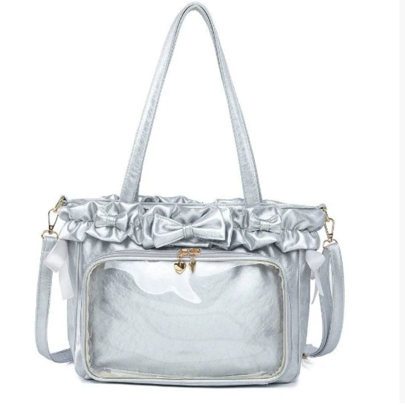 Ita Bag Clear Window Crossbody – Lolita Anime DIY Badge Bag