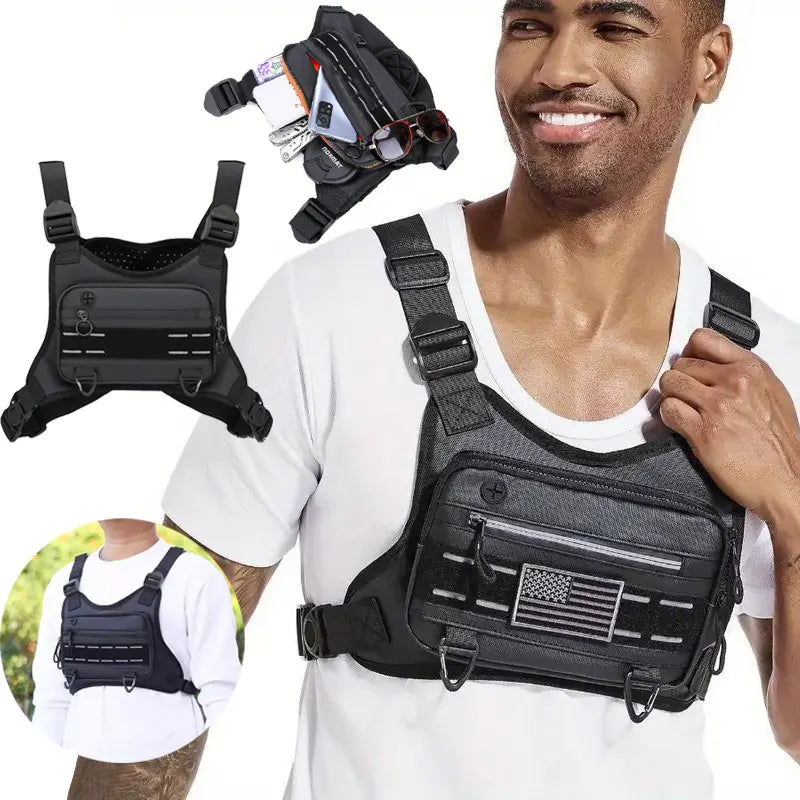 Tactical Chest Bag – Men's Outdoor Running Vest Pack