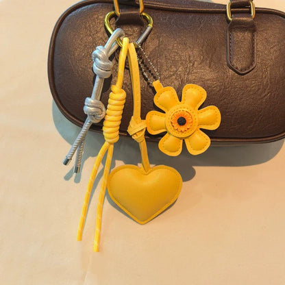 Sunflower Bag Charm – Exquisite Floral Keychain Accessory