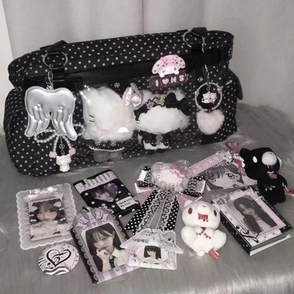 Polka Dot Ita Bag – Japanese Lolita Shoulder Tote