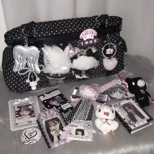 Polka Dot Ita Bag – Japanese Lolita Shoulder Tote