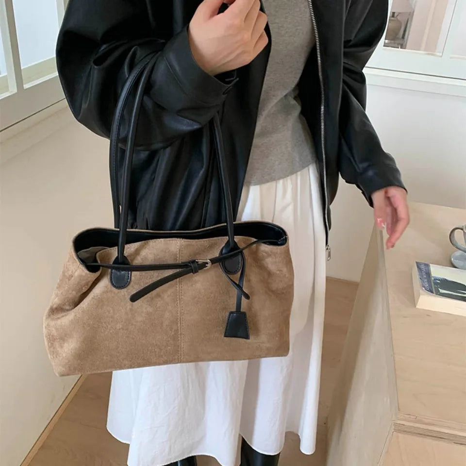 Retro PU Leather Shoulder Handbag for Women