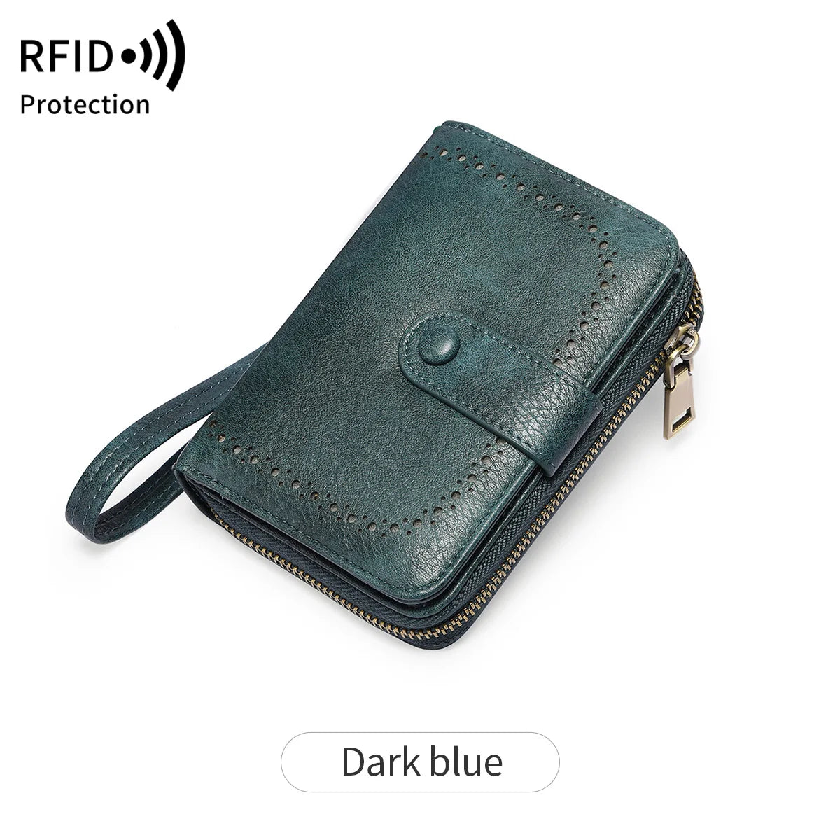 RFID Blocking Women's Large Capacity Retro Wallet – Multi-Card Organizer
