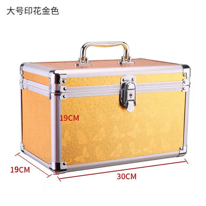 Professional Multilayer Makeup Case with Lock