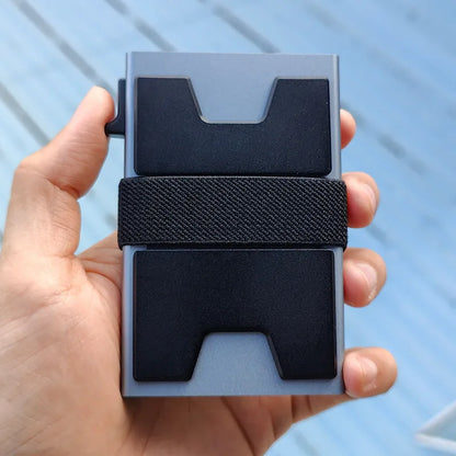 RFID Blocking Metal Card Holder Wallet for Men & Women