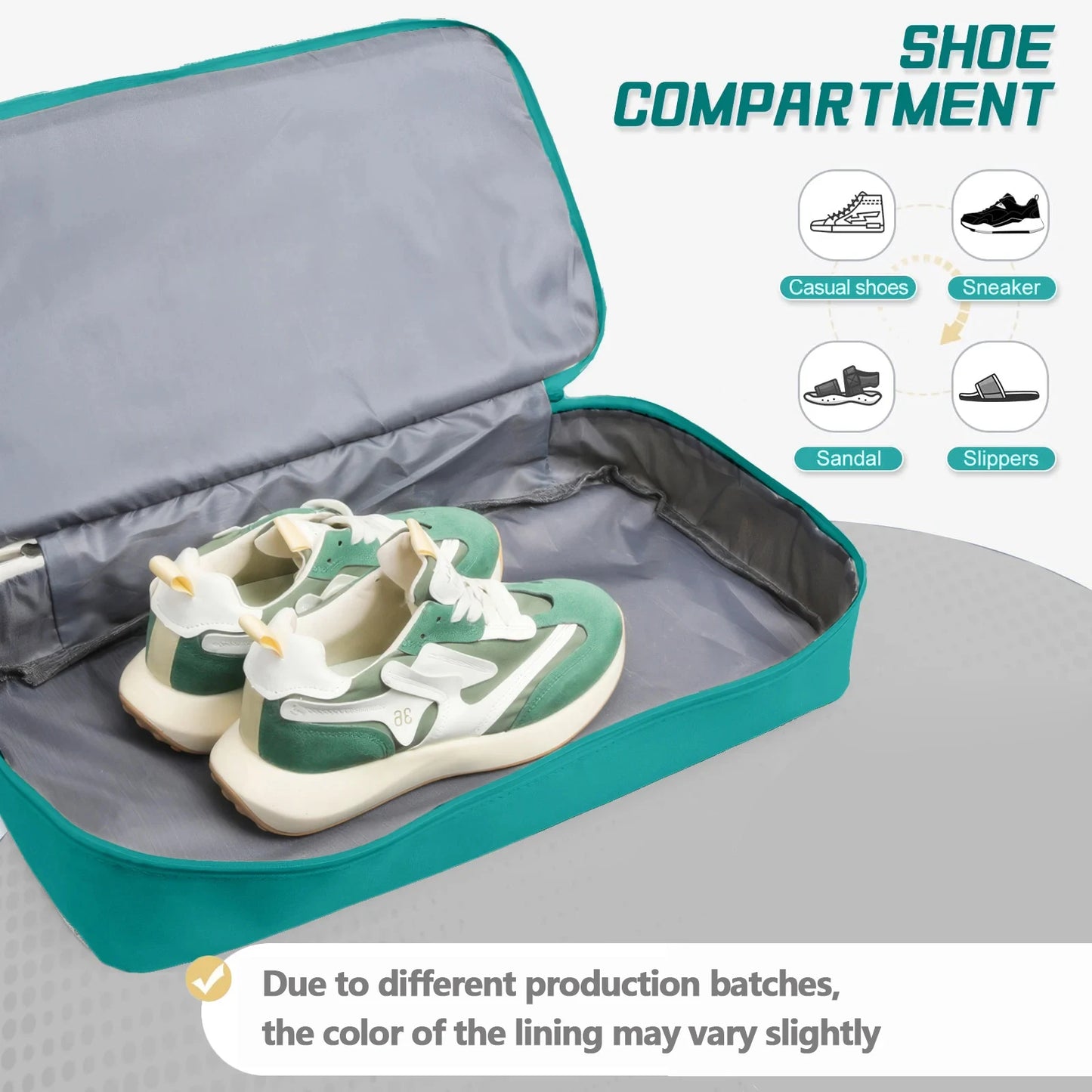 Large Capacity Gym Duffel Bag with Shoe Compartment