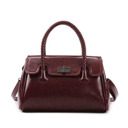 Women's Luxury Leather Handbag – Designer Crossbody Shoulder Bag