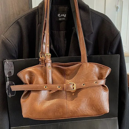 Cross-Border Large-Capacity Retro Bag Women S Autumn Winter Versatile Casual Shoulder Messenger