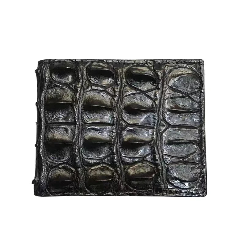 Crocodile Leather Bifold Wallet for Men – Luxury Card Holder