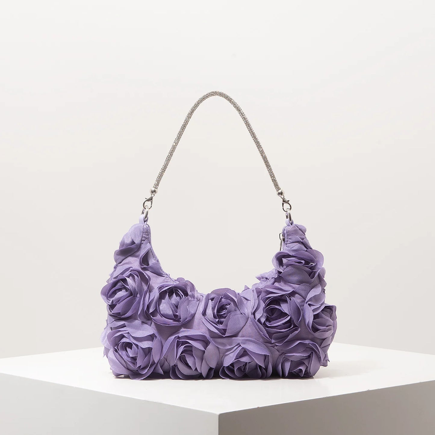 3D Rose Floral Shoulder Bag for Women – Party & Gala