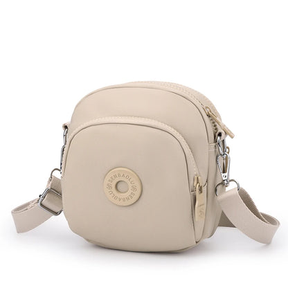 Women's Waterproof Nylon Crossbody Bag – Multi-Pocket Shoulder Purse