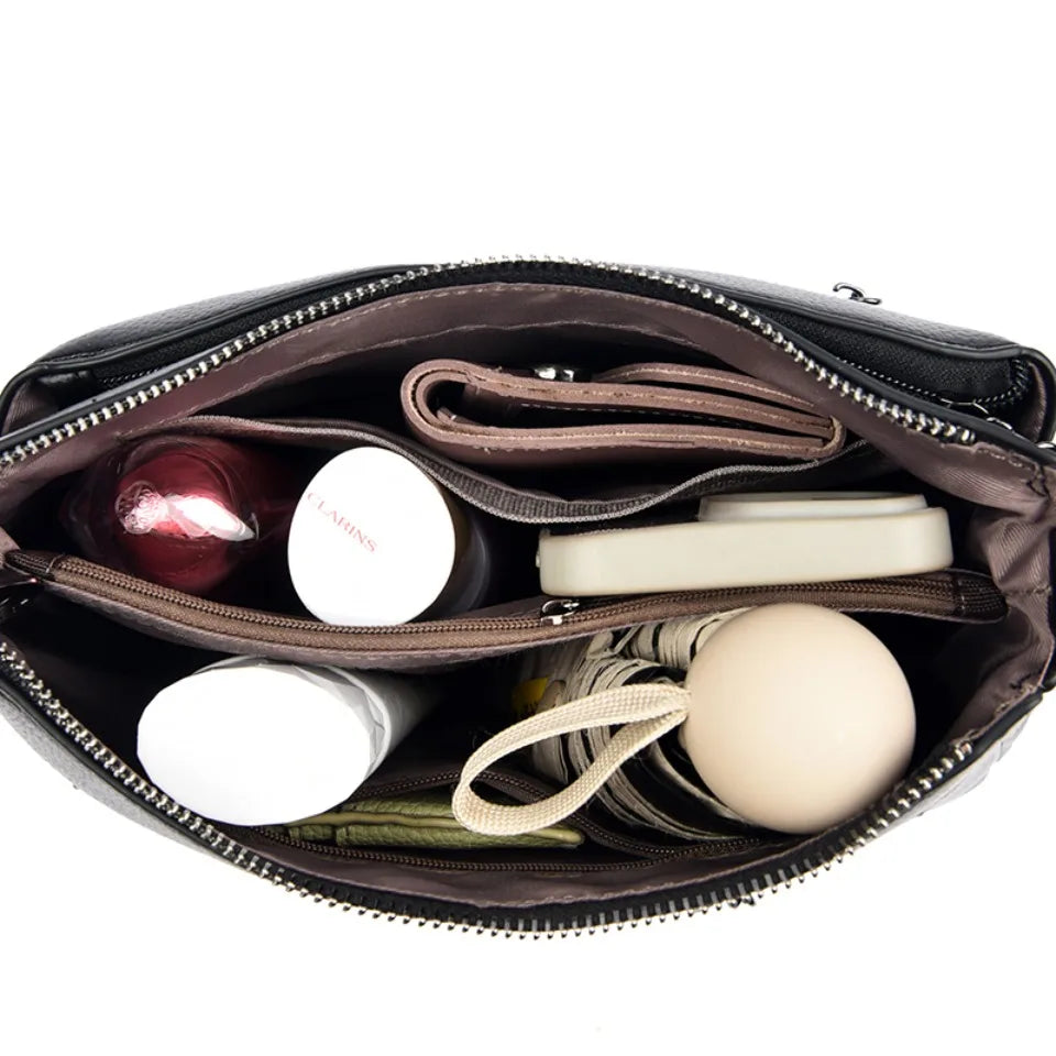 Genuine Leather Crossbody Bag for Women – Luxury Shoulder Handbag
