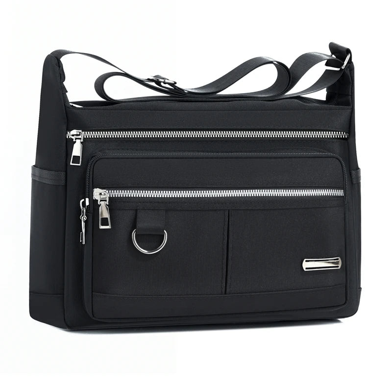 Men's Multi-Pocket Crossbody Bag with Adjustable Shoulder Strap