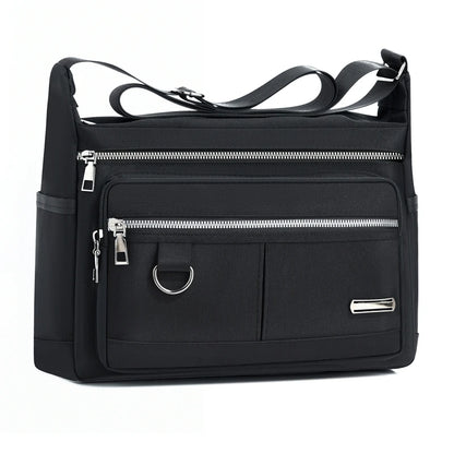 Men's Multi-Pocket Crossbody Bag with Adjustable Shoulder Strap