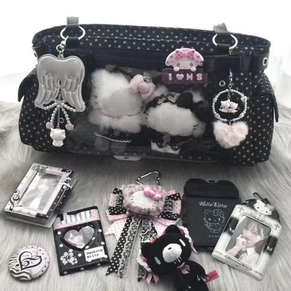 Polka Dot Ita Bag – Japanese Lolita Shoulder Tote