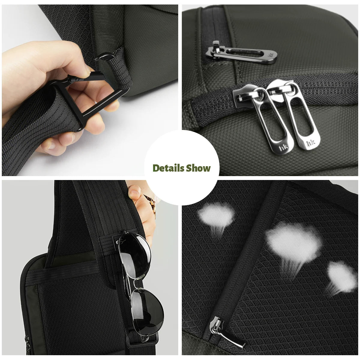 Men's Waterproof Crossbody Sling Bag – Fits 11" iPad