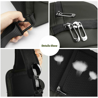 Men's Waterproof Crossbody Sling Bag – Fits 11" iPad