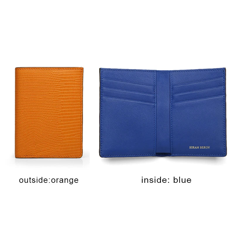 RFID Blocking Leather Wallet for Men, Slim Bifold Card Holder