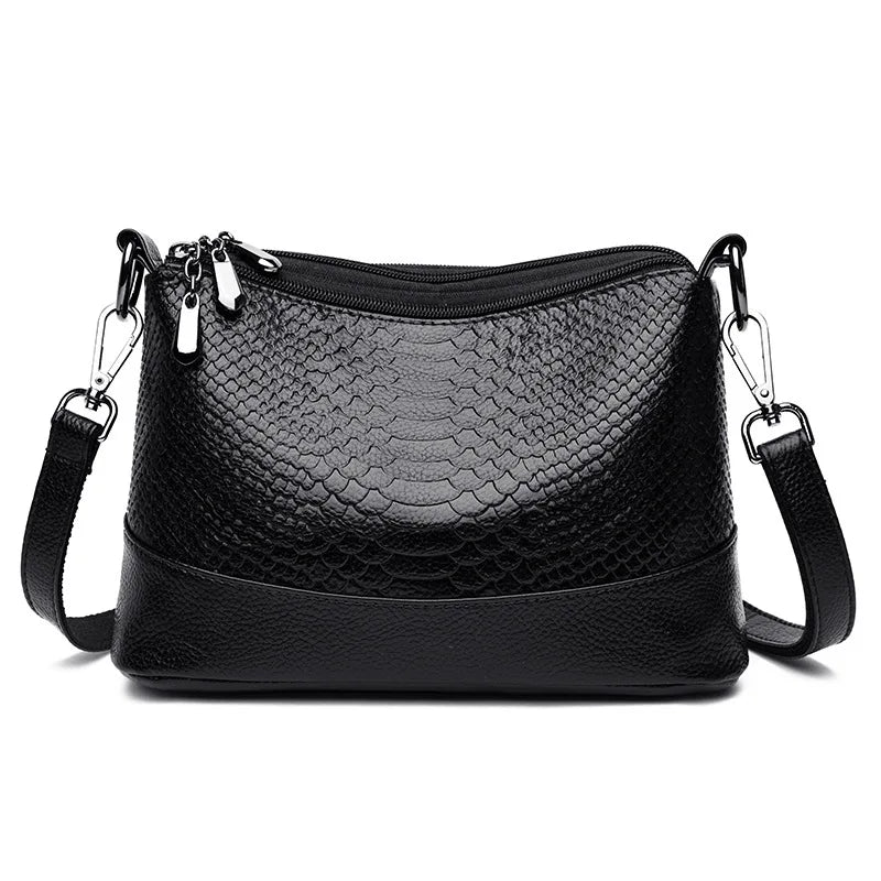 Crocodile Crossbody Bag for Women – Retro PU Leather Shoulder Purse