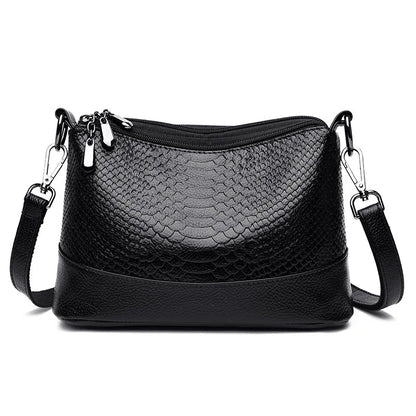 Crocodile Crossbody Bag for Women – Retro PU Leather Shoulder Purse
