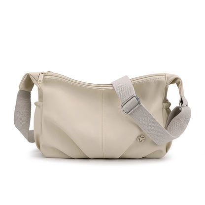 Women's Waterproof Nylon Crossbody Bag – 2-Layer Lightweight Shoulder Hobo Bag