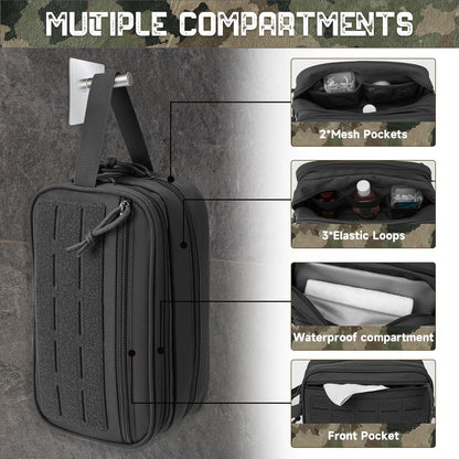 Tactical Dopp Kit – Men's Travel Toiletry Bag with MOLLE Panel
