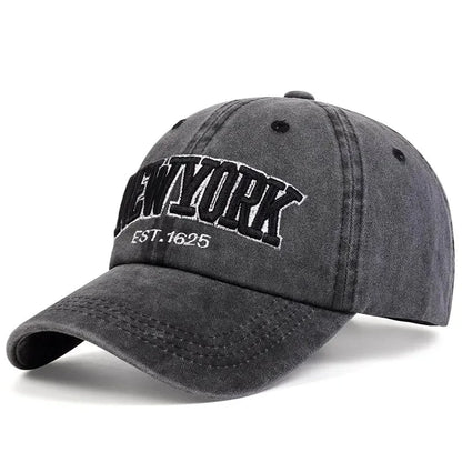 Vintage Washed Baseball Cap – City Embroidery Unisex Dad Hat