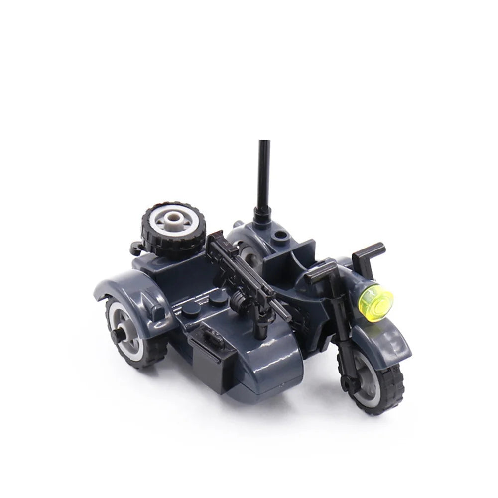 Military Anti-Aircraft Cannon MOC Building Blocks Model – WWII Artillery Brick Kit