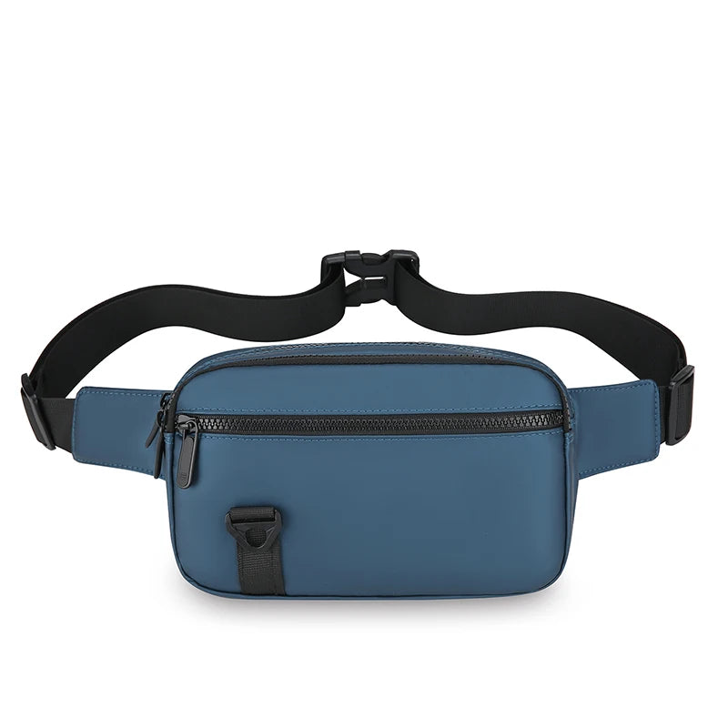 Men's Waterproof Sling Bag – Large Capacity PU Leather Crossbody