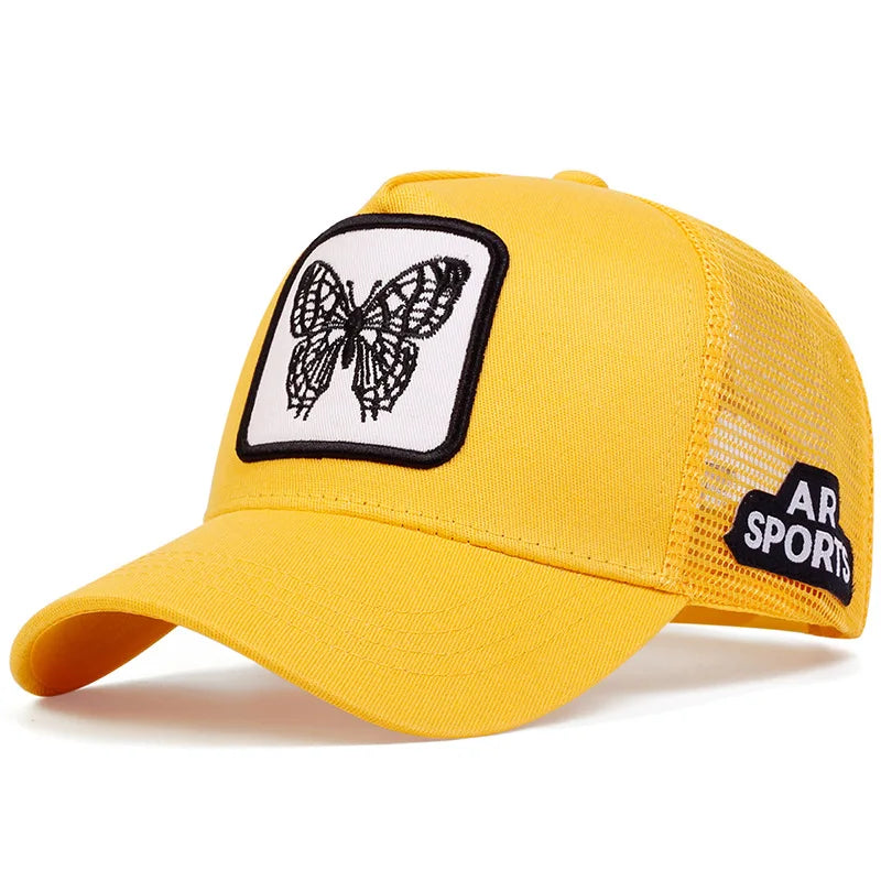 Cute Animal Embroidery Trucker Cap – Mesh Baseball Hat