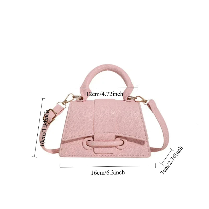 Mini Crossbody Bag for Women – Structured Top Handle Clutch Purse