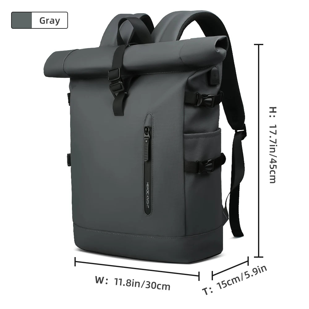 Expandable Waterproof Travel Backpack with 15.6" Laptop Compartment