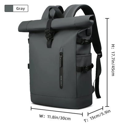 Expandable Waterproof Travel Backpack with 15.6" Laptop Compartment