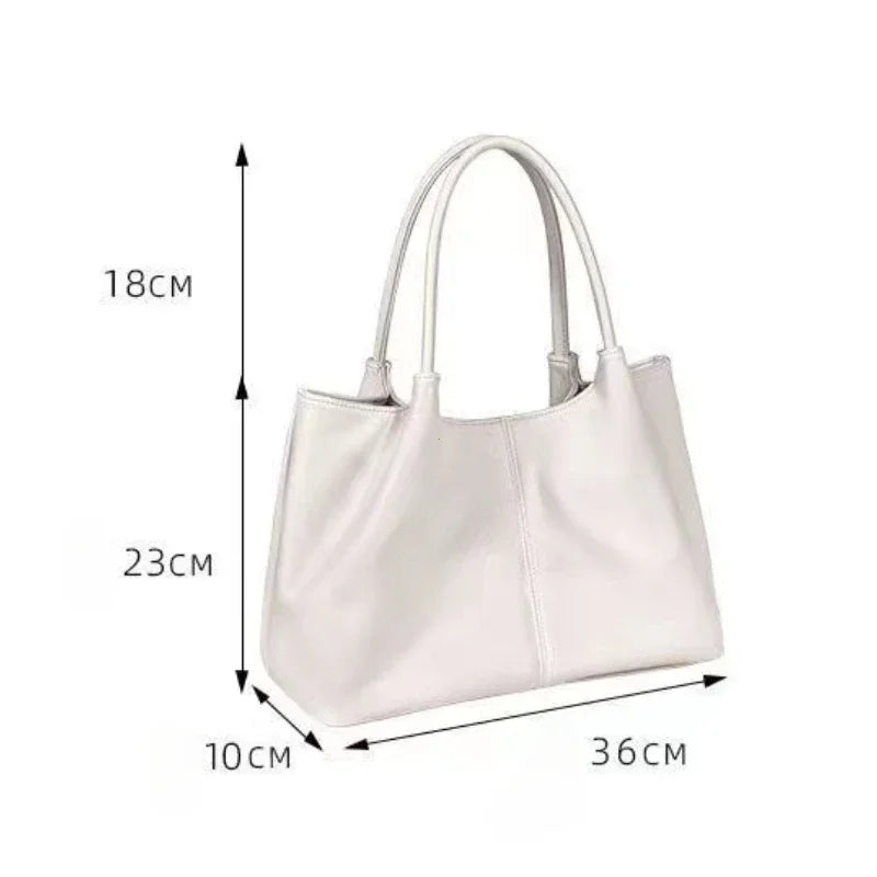 Large Capacity PU Leather Shoulder Tote Bag for Women