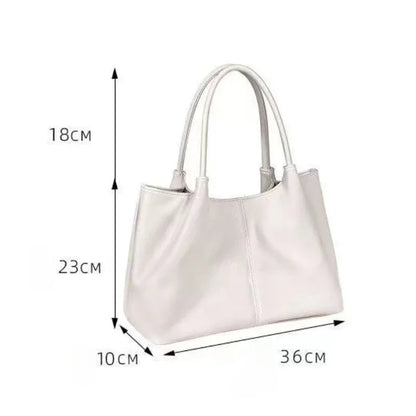Large Capacity PU Leather Shoulder Tote Bag for Women