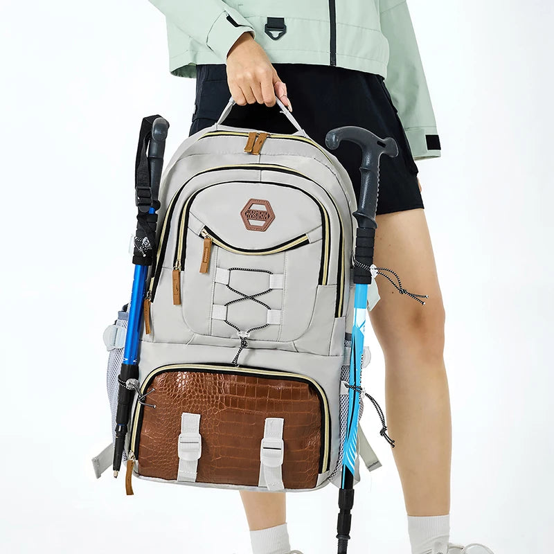 Men's Hiking Backpack with Shoe Compartment & Large Capacity