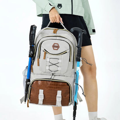 Men's Hiking Backpack with Shoe Compartment & Large Capacity