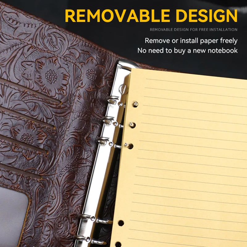Locked Leather Journal A5 Notebook with Password Lock