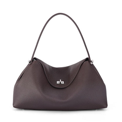 Leather Shoulder Bag for Women – Large Capacity Commute Handbag