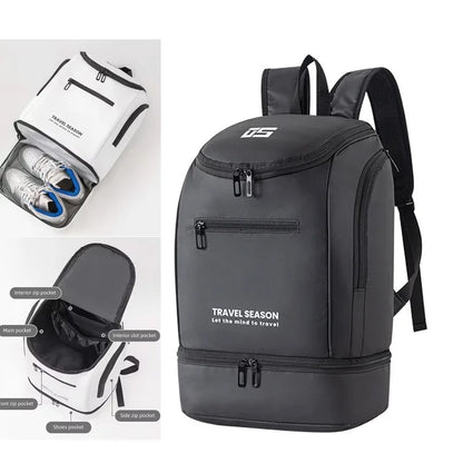 Sports Gym Backpack with Separate Shoe Compartment