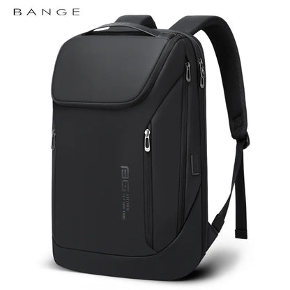 BANGE Waterproof Laptop Backpack 15.6" – USB Charging Business Briefcase