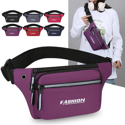 Sports Waist Bag & Chest Pack – Multi-Pocket Fanny Pack