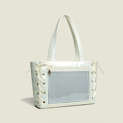 Ribbon Ita Bag Women's Large Capacity Tote Shoulder Bag