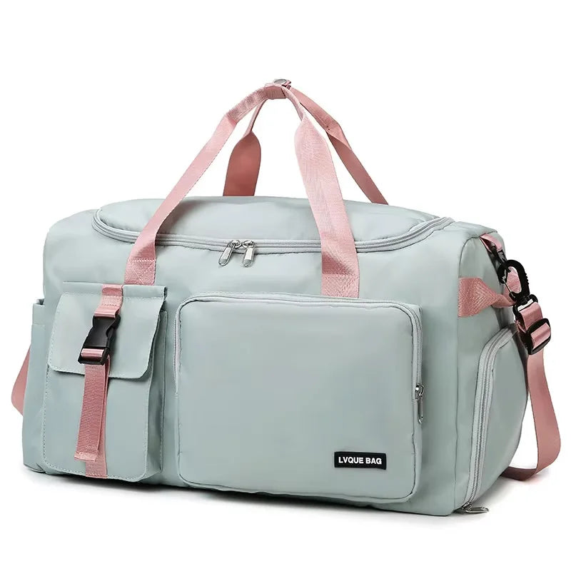 Women's Travel Duffle Bag – Multifunctional Gym & Weekender Backpack