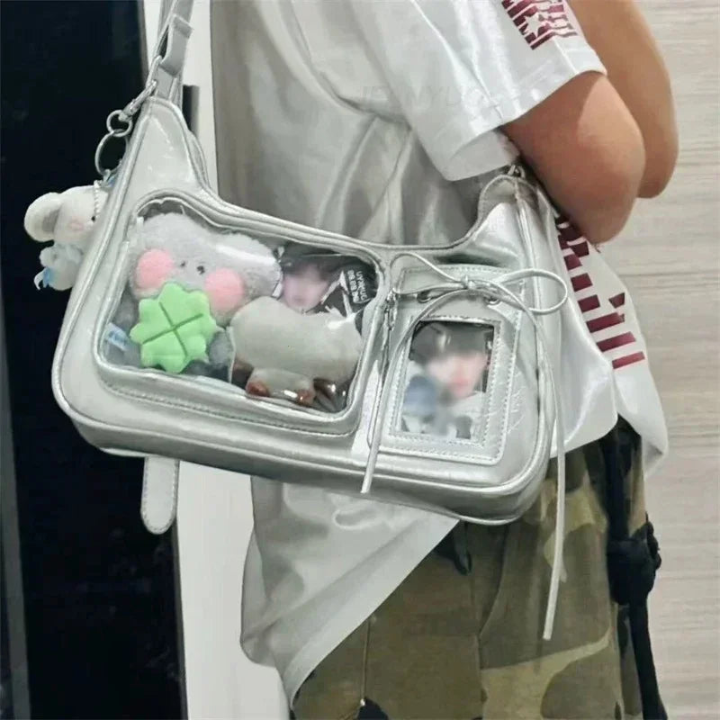 Ita Bag Transparent Window Crossbody Shoulder Bag Y2K Harajuku Style