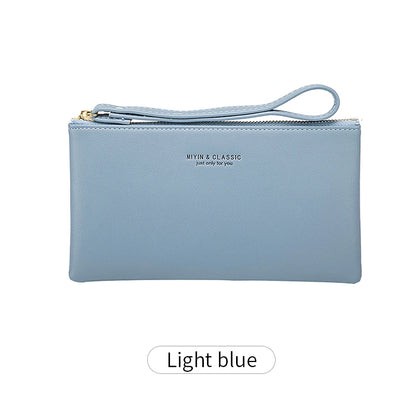 Long Zipper Clutch Wallet for Women – PU Leather Wristlet