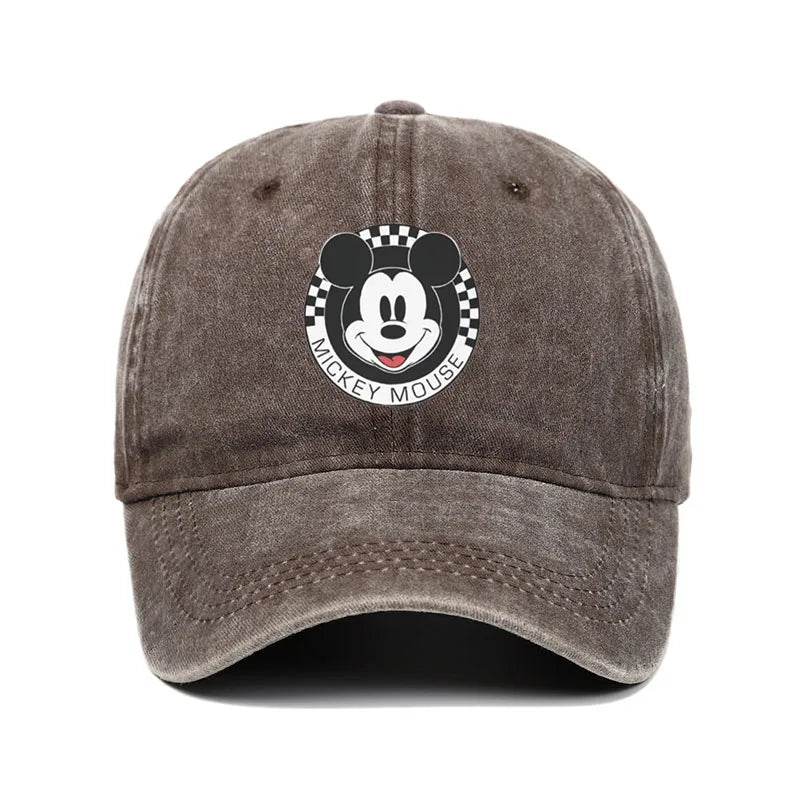 Unisex Mickey Mouse Print Kawaii Baseball Cap Wear Men Women Caps Vintage Trucker Hats Adjustable