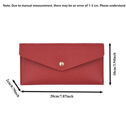Large Capacity Slim Wallet – Soft Leather Coin & Cash Organizer