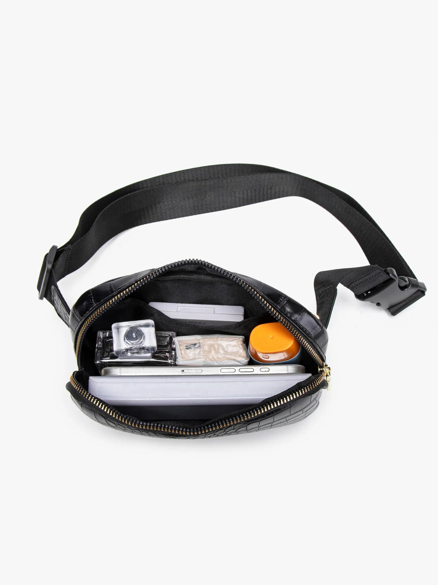 Crocodile Pattern Women's Chest Bag – PU Leather Crossbody