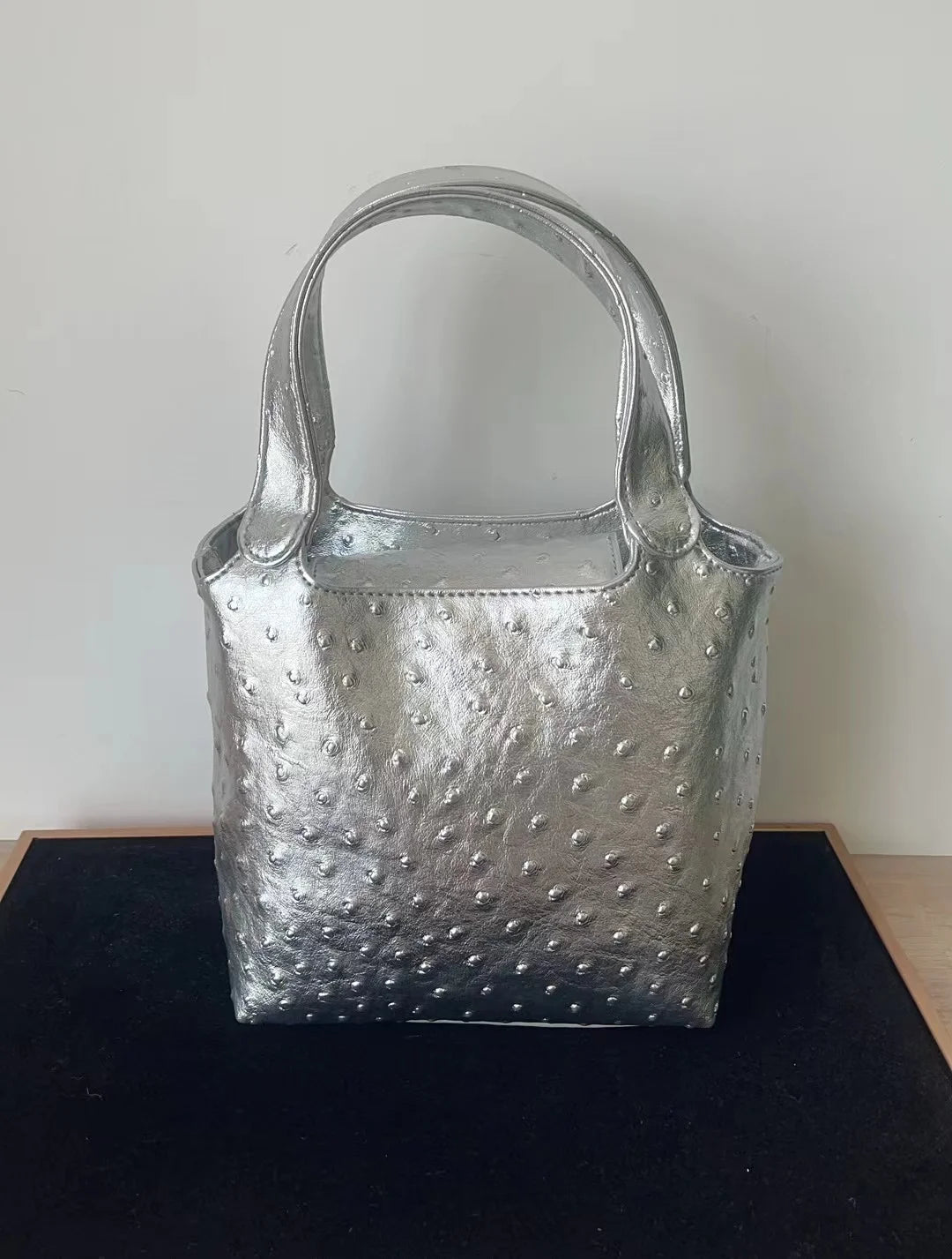 Women S Bag Bucket Bags Female Tote Hand Ladies Designer Luxury Ostrich Leather Shoulder Organizer